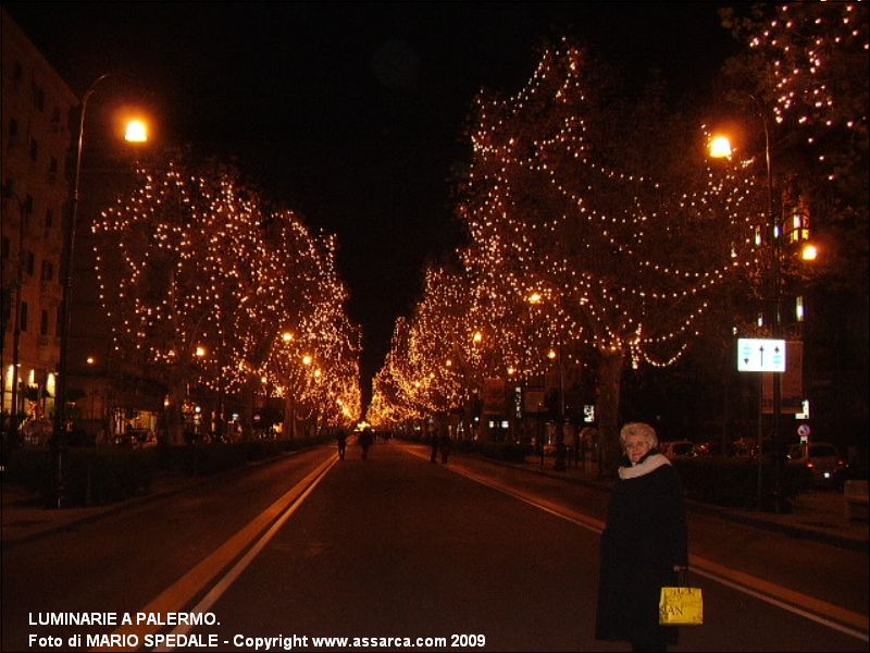 Luminarie a Palermo.