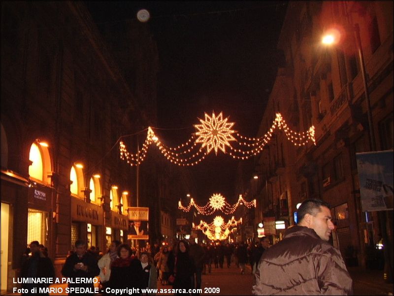 Luminarie a Palermo.