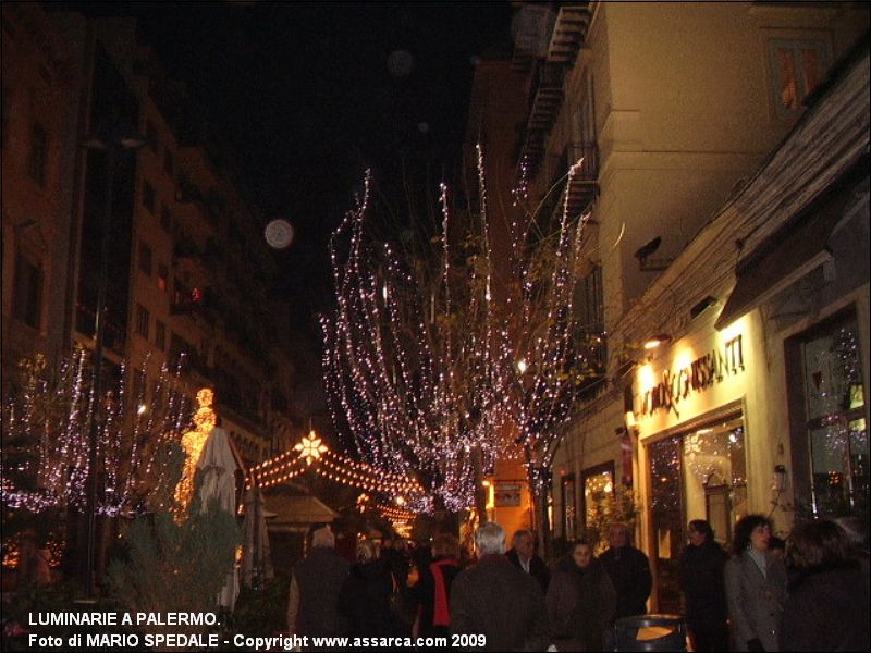 Luminarie a Palermo.