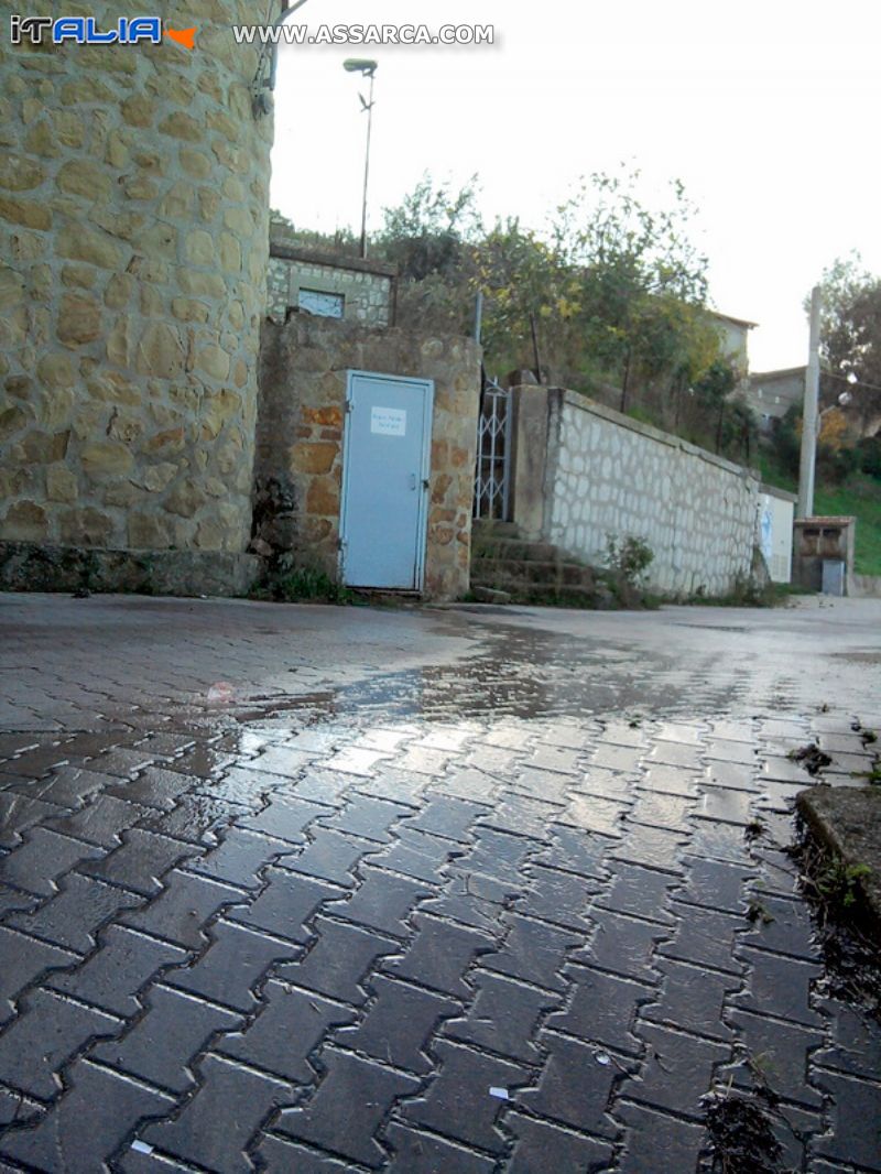 Perdita d` acqua dalla vasca di raccolta