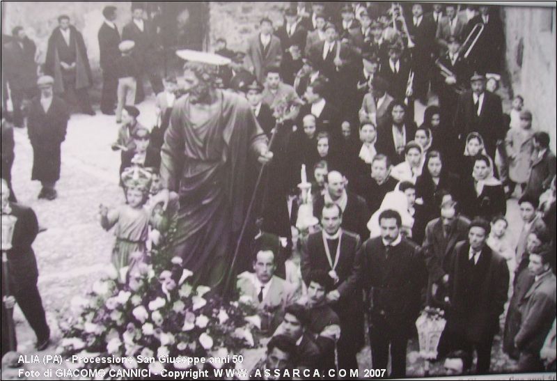 Processione San Giuseppe anni 50