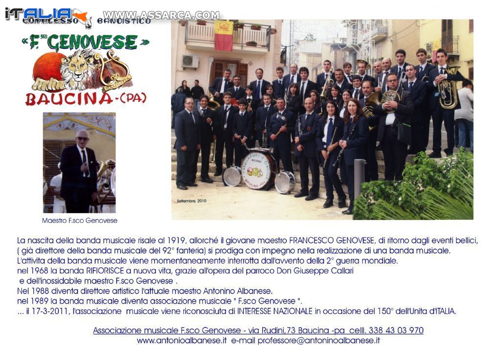 Banda musicale F.sco Genovese - Baucina