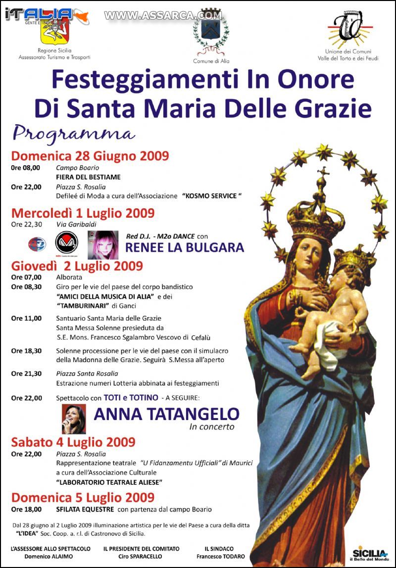 PROGRAMMA FESTEGGIAMENTI