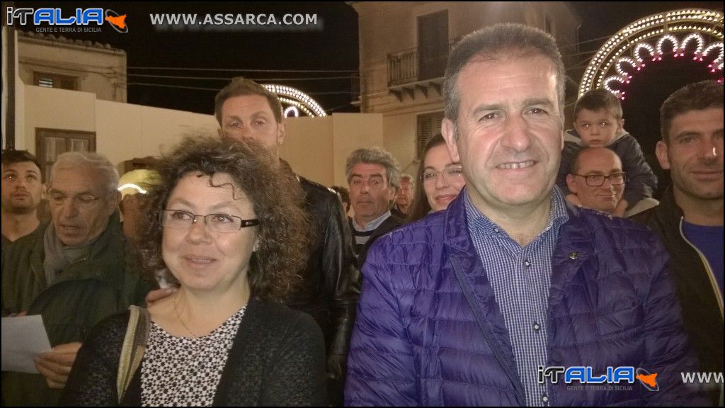 Presidente Comitato festeggiamenti Pietro e Paolo 2015 ed il Sindaco di Petralia Soprana