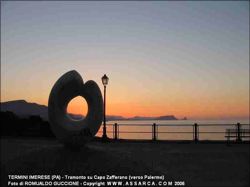 Tramonto su Capo Zafferano (verso Palermo)