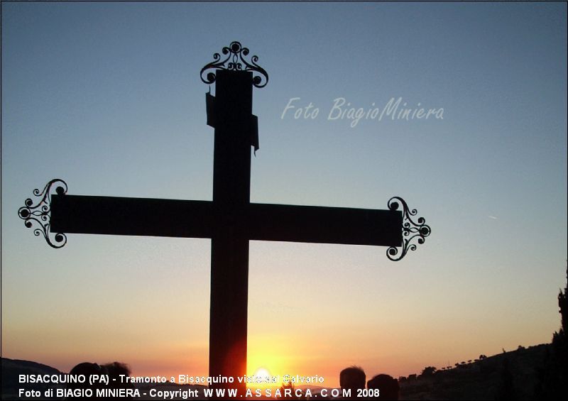 Tramonto a Bisacquino visto dal Calvario