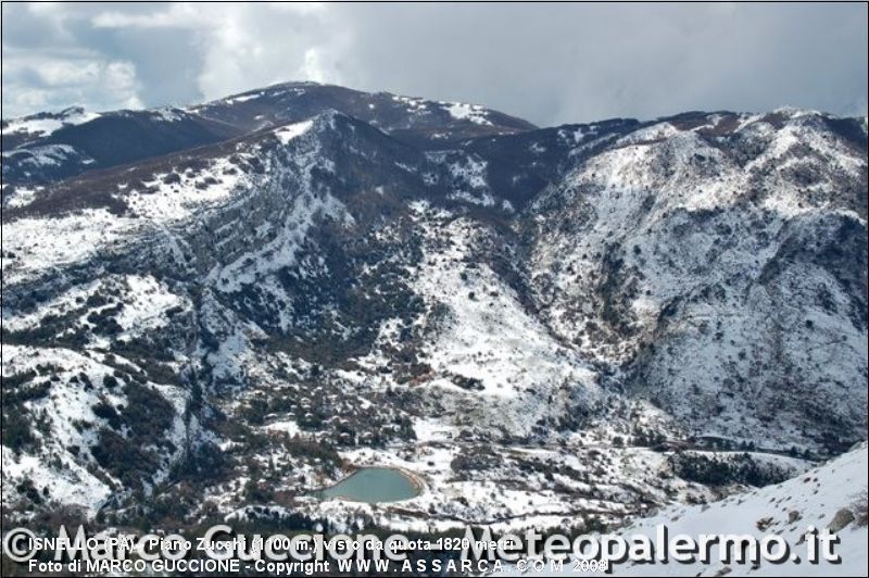 Piano Zucchi (1100 m.) visto da quota 1820 metri