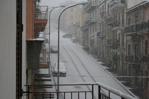 Villafrati. Neve