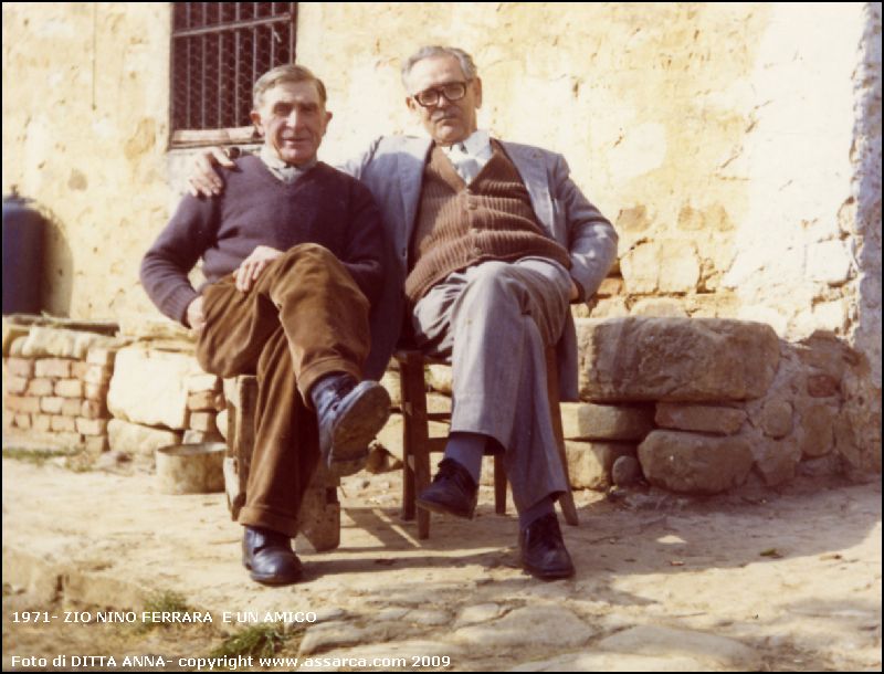 1971- Zio Nino Ferrara  e l`amico Gioacchino Marletta