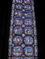 Cattedrale di Canterbury: interno, particolare di una vetrata